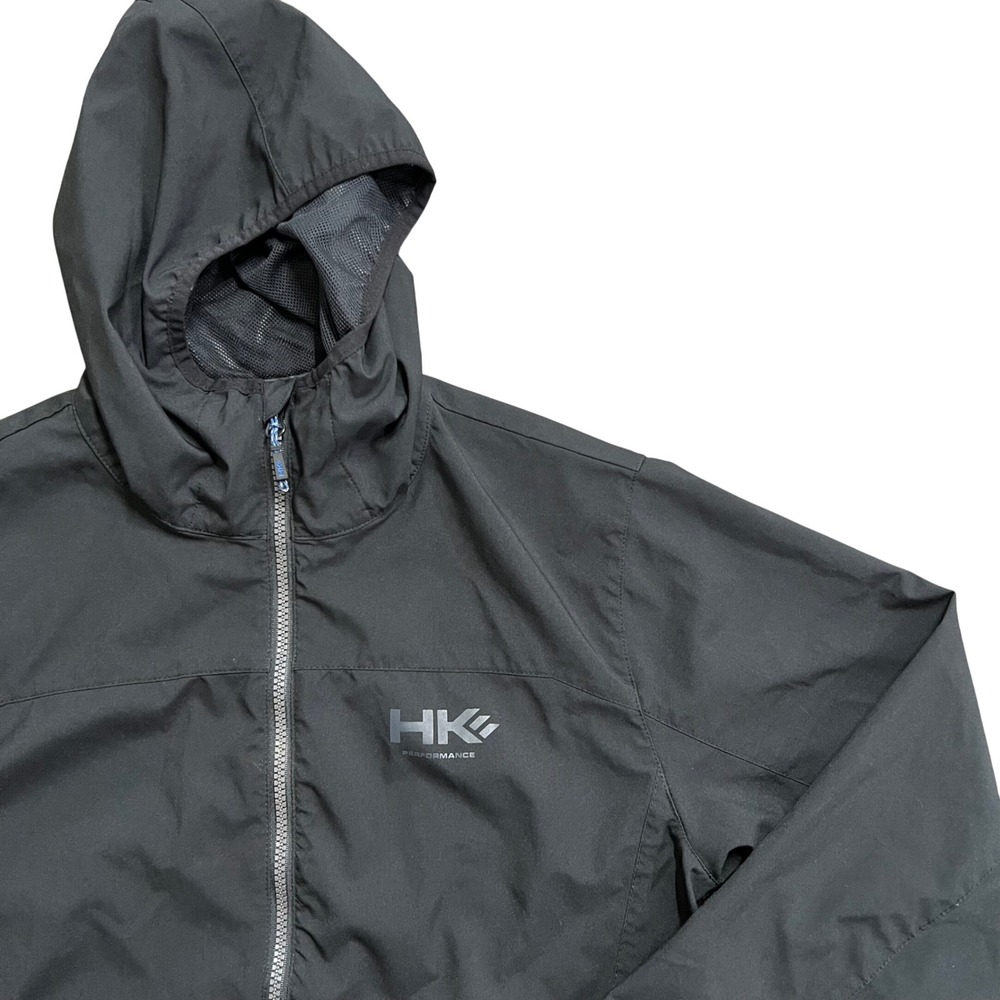Hawk and Co HK Performance Lightweight Windbreaker Jacket Mens Full‎ Zip Gray